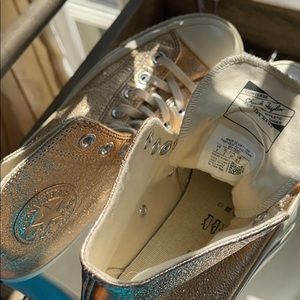 Converse Gold Hi Top shoes
